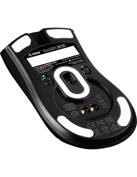 MSI CLUTCH GM31 LIGHTWEIGHT WIRELESS mouse Mano destra RF Wireless Ottico 12000 DPI