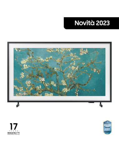 Samsung Lifestyle TV QE32LS03CBUXZT The Frame QLED Full HD, Smart TV 32" Matte Display, OTS Lite, Black 2023
