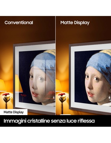 Samsung Lifestyle TV QE32LS03CBUXZT The Frame QLED Full HD, Smart TV 32" Matte Display, OTS Lite, Black 2023