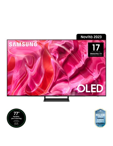 Samsung Series 9 TV QE77S90CATXZT OLED 4K, Smart TV 77" Processore Neural Quantum 4K, Dolby Atmos e OTS Lite, Titan Black 2023