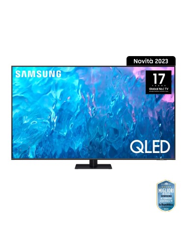 Samsung Series 7 TV QE85Q70CATXZT QLED 4K, Smart TV 85" Processore Quantum 4K, OTS Lite, Titan Gray 2023