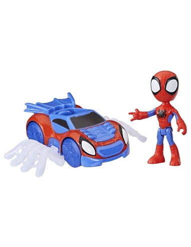 Marvel Spidey e I Suoi Fantastici Amici, set Spidey Web Crawler, action figure di Spidey con veicolo e accessorio, giocattoli ,