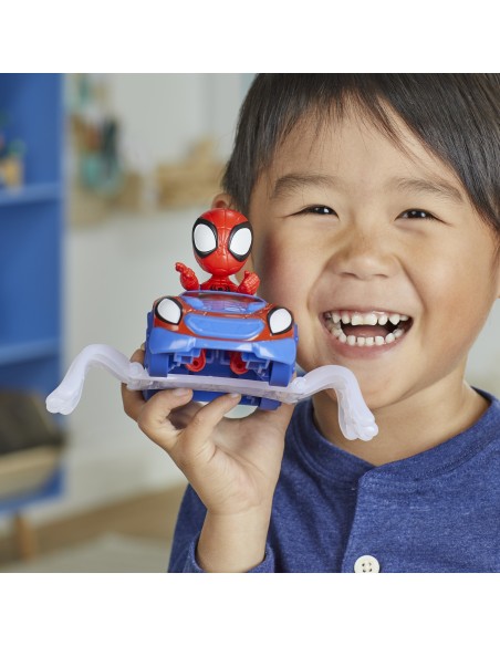 Marvel Spidey e I Suoi Fantastici Amici, set Spidey Web Crawler, action figure di Spidey con veicolo e accessorio, giocattoli ,