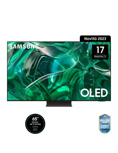 Samsung Series 9 TV QE65S95CATXZT OLED 4K, Smart TV 65" Processore Neural Quantum 4K, Dolby Atmos e OTS+, Titan Black 2023
