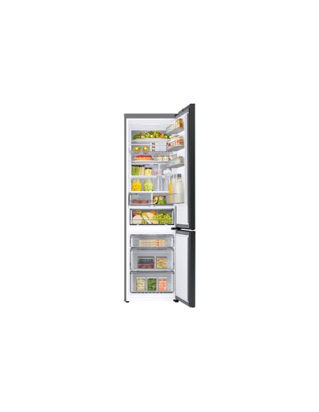 Samsung RB38C7B6DB1 frigorifero Combinato BESPOKE AI Libera installazione con congelatore Wifi 2m 390 L Classe D, Nero Antracite