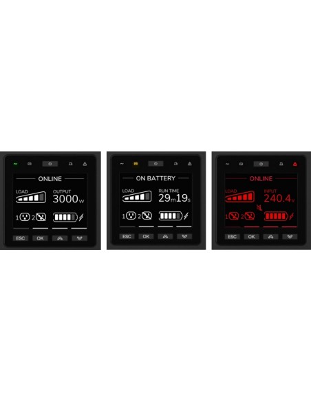 APC SRTG8KXLI gruppo di continuità (UPS) Doppia conversione (online) 8 kVA 8000 W 3 presa(e) AC