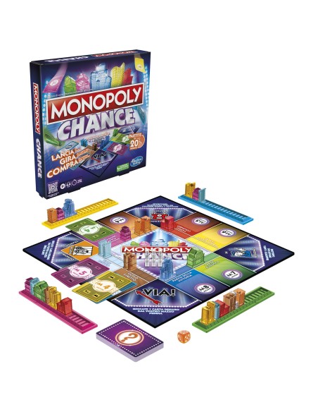 Monopoly Chance - gioco da tavolo, gioco per famiglie di veloce da 2 a 4 giocatori, 20 min. circa Monopoly Chance - gioco da tavolo, gioco per famiglie di veloce da 2 a 4 giocatori, 20 min. circa