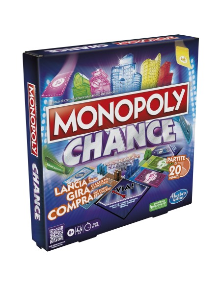 Monopoly Chance - gioco da tavolo, gioco per famiglie di veloce da 2 a 4 giocatori, 20 min. circa Monopoly Chance - gioco da tavolo, gioco per famiglie di veloce da 2 a 4 giocatori, 20 min. circa