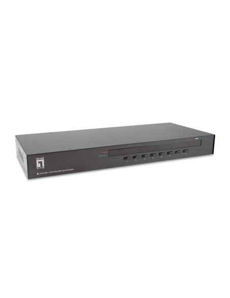 LevelOne KVM-3208 switch per keyboard-video-mouse (kvm) Montaggio rack Nero