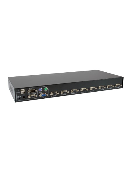 LevelOne KVM-3208 switch per keyboard-video-mouse (kvm) Montaggio rack Nero