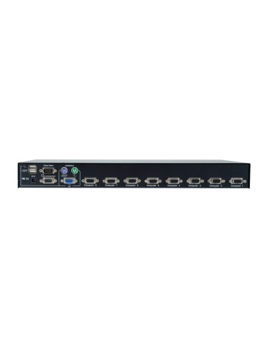 LevelOne KVM-3208 switch per keyboard-video-mouse (kvm) Montaggio rack Nero