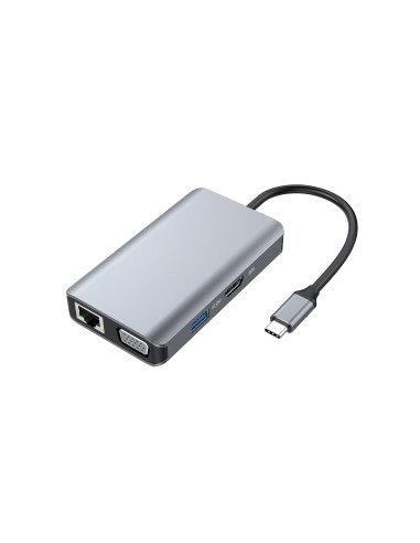 Conceptronic DONN21G replicatore di porte e docking station per laptop Cablato USB 3.2 Gen 1 (3.1 Gen 1) Type-C Grigio