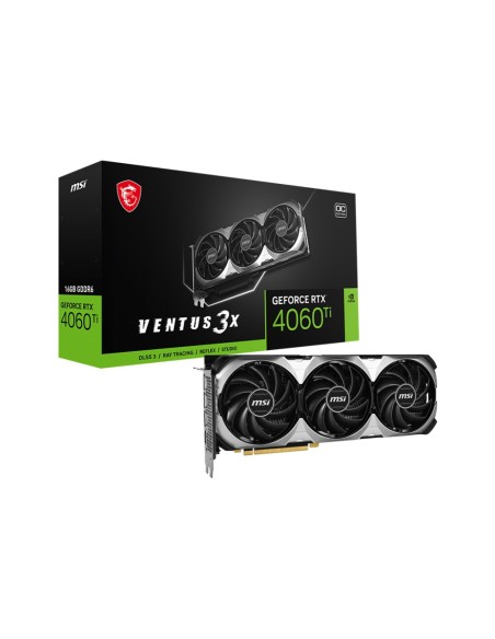 MSI GEFORCE RTX 4060 TI VENTUS 3X 16G OC scheda video NVIDIA 16 GB GDDR6