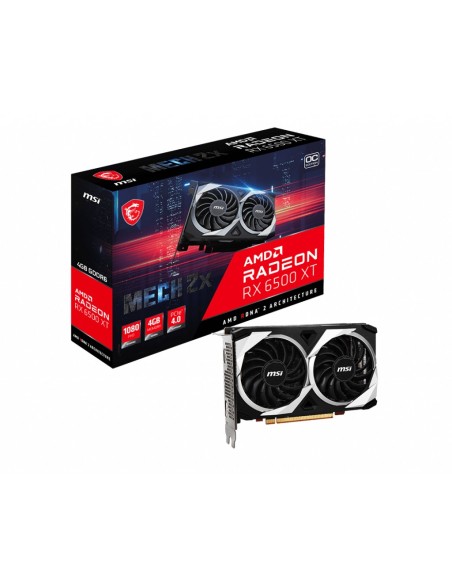 MSI Radeon RX 6500 XT MECH 2X 4G OC AMD 4 GB GDDR6