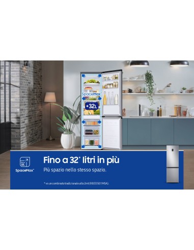 Samsung Frigorifero Combinato EcoFlex AI 1.85m 344L RB34C670DSA