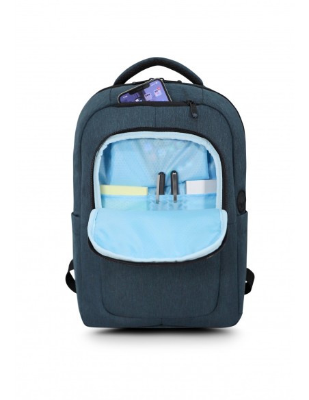 Urban Factory ECB25UF borsa per laptop 39,6 cm (15.6") Zaino Blu