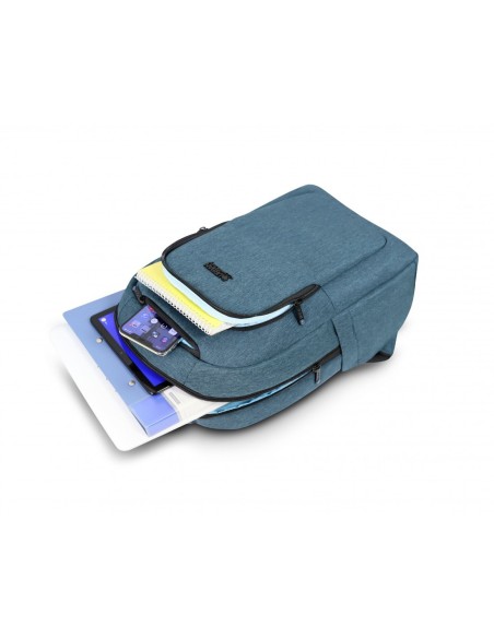 Urban Factory ECB25UF borsa per laptop 39,6 cm (15.6") Zaino Blu