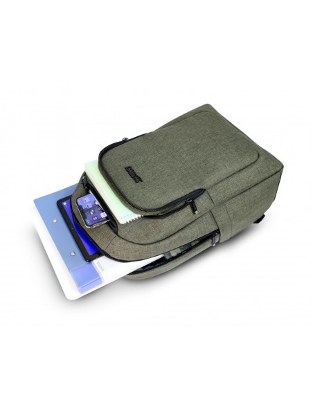 Urban Factory ECB34UF borsa per laptop 35,8 cm (14.1") Zaino Cachi