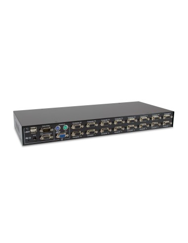 LevelOne KVM-3216 switch per keyboard-video-mouse (kvm) Montaggio rack Nero