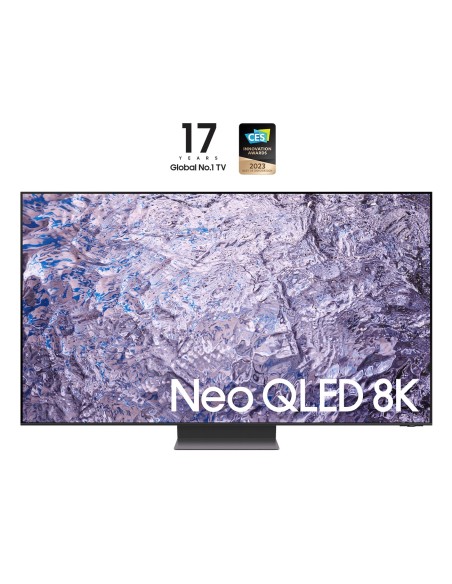 Samsung Series 8 TV QE65QN800CTXZT Neo QLED 8K, Smart TV 65" Processore Neural Quantum 8K, Dolby Atmos e OTS+, Titan Black 2023