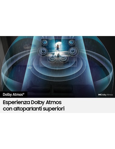 Samsung Series 8 TV QE65QN800CTXZT Neo QLED 8K, Smart TV 65" Processore Neural Quantum 8K, Dolby Atmos e OTS+, Titan Black 2023