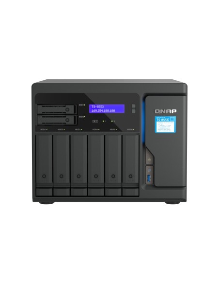 QNAP TS-855X SAN Tower Collegamento ethernet LAN Nero C5125