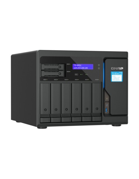 QNAP TS-855X SAN Tower Collegamento ethernet LAN Nero C5125