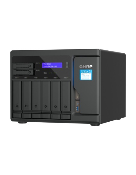 QNAP TS-855X SAN Tower Collegamento ethernet LAN Nero C5125
