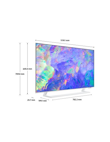 Samsung Series 8 TV UE50CU8580UXZT Crystal UHD 4K, Smart TV 50" Dynamic Crystal color, OTS Lite, White 2023