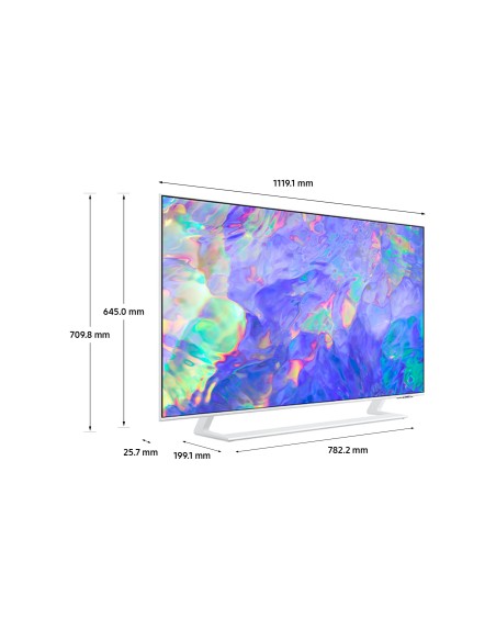 Samsung Series 8 TV UE50CU8580UXZT Crystal UHD 4K, Smart TV 50" Dynamic Crystal color, OTS Lite, White 2023