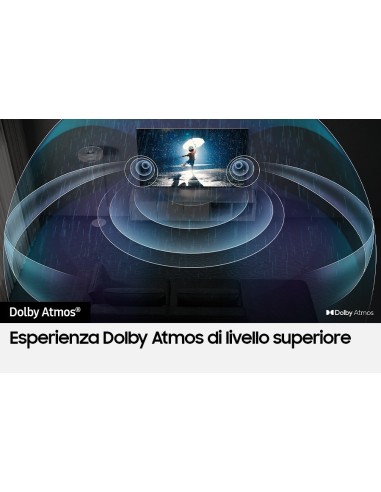 Samsung Series 7 TV QE55QN700CTXZT Neo QLED 8K, Smart TV 55" Processore Neural Quantum 8K Lite, Dolby Atmos e OTS Lite, Titan