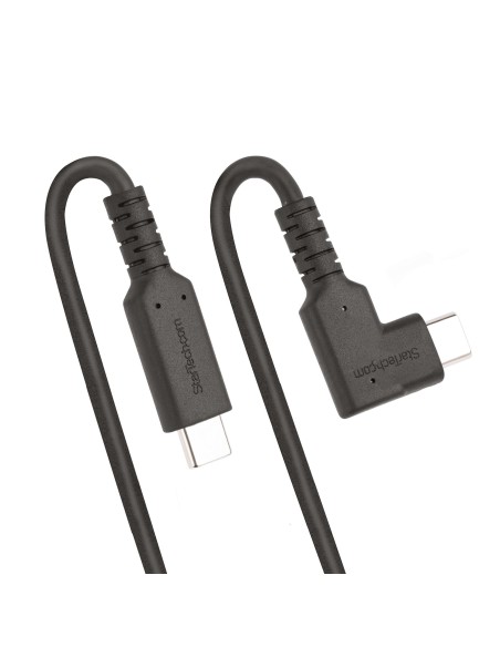 StarTech.com Cavo USB-C angolare robusto da 2 m, USB 3.2 Gen 1 (5 Gbps), cavo di trasferimento dati USB type-C ad angolo retto,