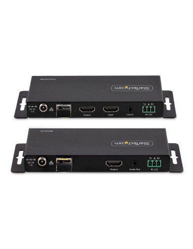 StarTech.com Kit Extender HDMI su fibra ottica LC, 4K 60Hz fino a 1km (Single Mode) o 300m (Multimode) - Estensore HDMI, HDR,