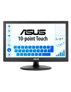 ASUS VT168HR Monitor PC 39,6 cm (15.6") 1366 x 768 Pixel WXGA LED Touch screen Nero