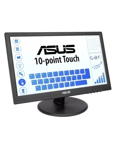 ASUS VT168HR Monitor PC 39,6 cm (15.6") 1366 x 768 Pixel WXGA LED Touch screen Nero