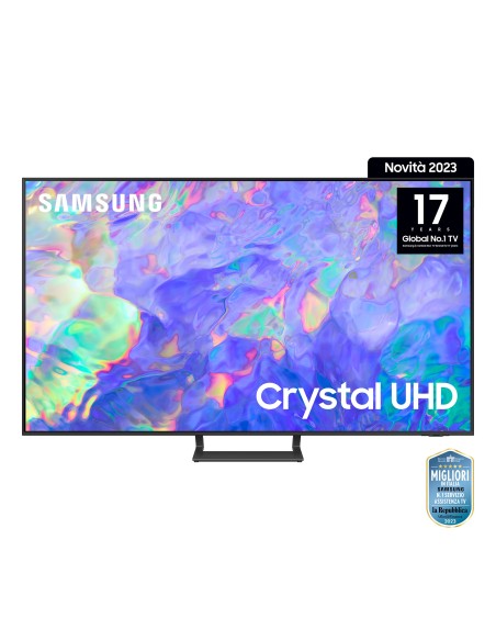Samsung Series 8 TV UE65CU8570UXZT Crystal UHD 4K, Smart TV 65" Dynamic Crystal color, OTS Lite, Titan Gray 2023