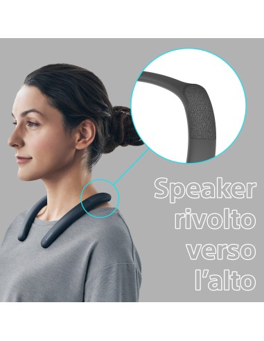Sony SRS-NB10 - Neckband Speaker wireless, Microfono integrato, leggero e confortevole, nero