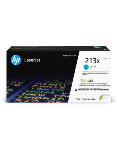 HP Cartuccia toner originale ciano ad alta capacità LaserJet 213X