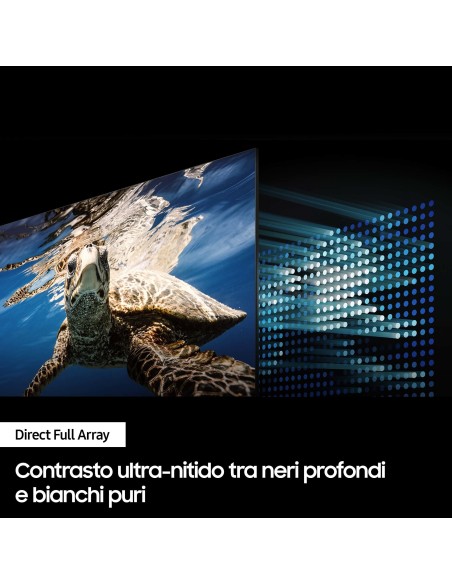 Samsung Series 8 TV QE50Q80CATXZT QLED 4K, Smart TV 50" Processore Neural Quantum 4K, Dolby Atmos e OTS Lite, Carbon Silver 2023