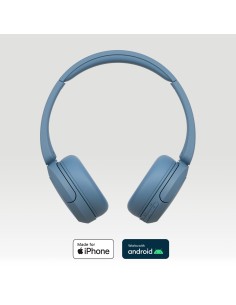 Sony Cuffie Bluetooth wireless WH-CH520 - Durata della batteria fino a 50 ore con ricarica rapida, stile on-ear - Blu 2
