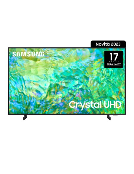 Samsung Series 8 TV UE75CU8070UXZT Crystal UHD 4K, Smart TV 75" Processore Crystal 4K, Adaptive Sound, Black 2023