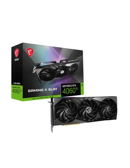 MSI GEFORCE RTX 4060 Ti GAMING X SLIM 16G scheda video NVIDIA 16 GB GDDR6