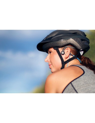 SHOKZ Sportz Titanium Auricolare Cablato A clip, A Padiglione Sport Micro-USB Nero, Blu