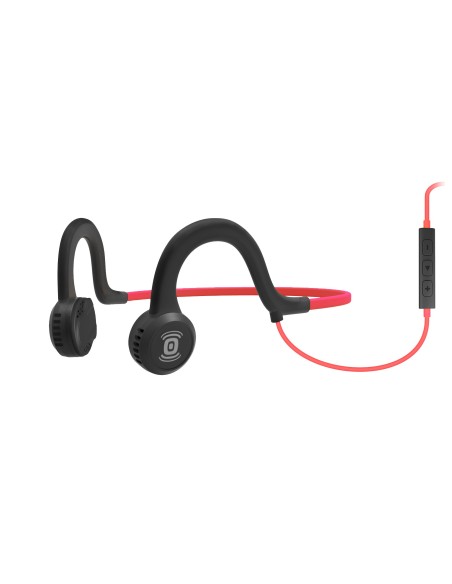 SHOKZ Sportz Titanium Auricolare Cablato A clip, A Padiglione Sport Micro-USB Nero, Rosso