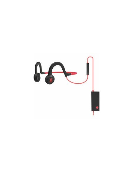 SHOKZ Sportz Titanium Auricolare Cablato A clip, A Padiglione Sport Micro-USB Nero, Rosso