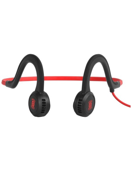 SHOKZ Sportz Titanium Auricolare Cablato A clip, A Padiglione Sport Micro-USB Nero, Rosso