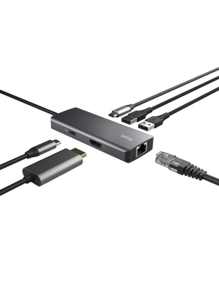 Trust Dalyx USB tipo-C 1000 Mbit s Argento