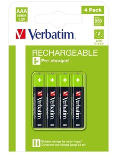 Verbatim 49514 batteria per uso domestico Batteria monouso Mini Stilo AAA Nichel-Metallo Idruro (NiMH)
