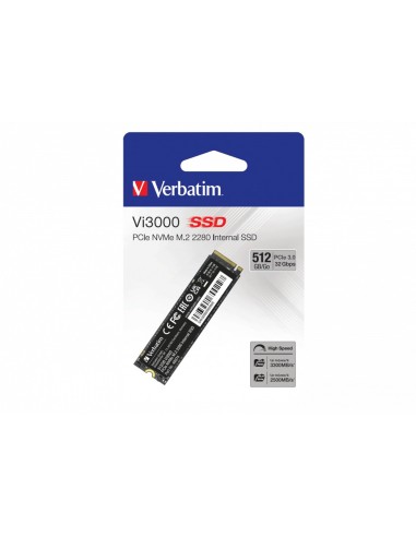 Verbatim Vi3000 PCIe NVMe M.2 SSD 512GB PCI Express 3.0
