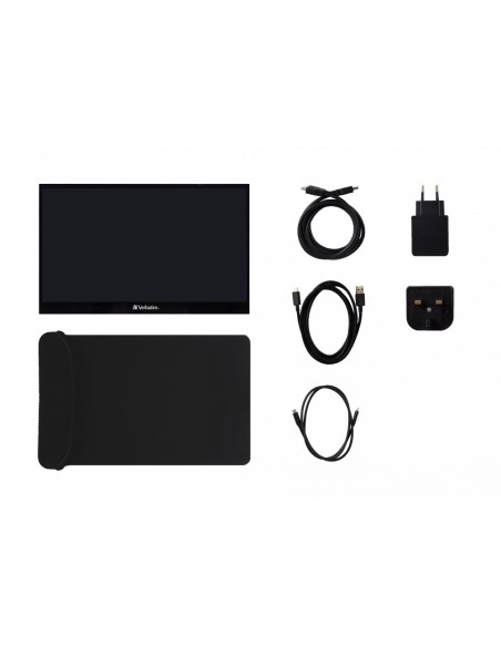 Verbatim 49593 Monitor PC 43,9 cm (17.3") 1920 x 1080 Pixel Full HD Touch screen Nero